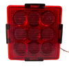 9 LED Square Stop Lamp - Red