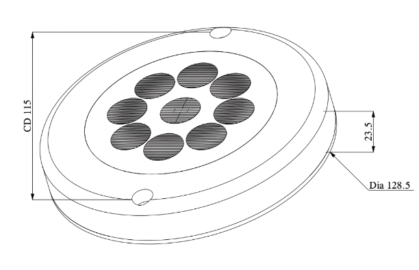 35 LED Round Tail Lamp With Rear Direction Indicator