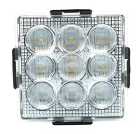 9 LED Square Reverse Lamp - Clear