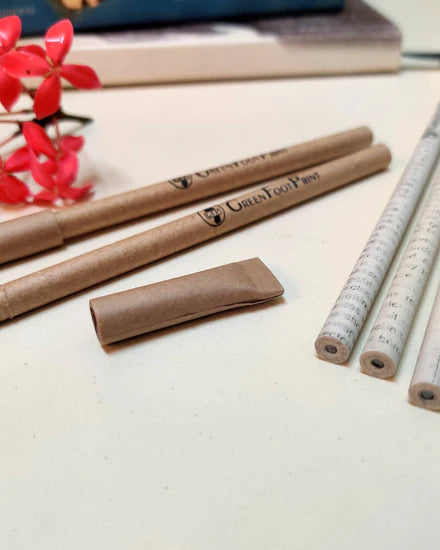 Eco-Friendly Innovation: Recycled Paper Pencils and Paper Pens Combo