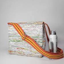 Sustainable and Stylish: reCharkha's Upcycled Handwoven Messenger Bag Reviewed by Mommy_N_Eric