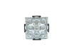 9 LED Square Reverse Lamp - Clear