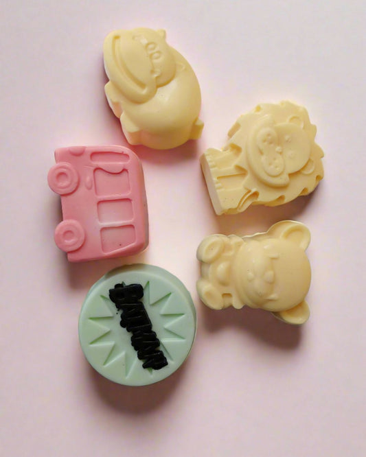 Sobek naturals Mixed Animals & Cars Soap Set of 6 for Kids