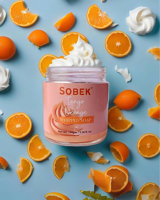 Sobek Naturals Tango orange whipped cream soap 100g