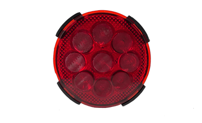 9 LED Round Reverse Lamp - Red