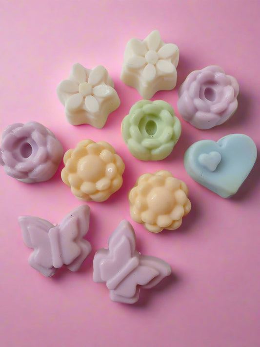 Floral Fantasy flowers and butterfly Kids' Soap bars set of 6