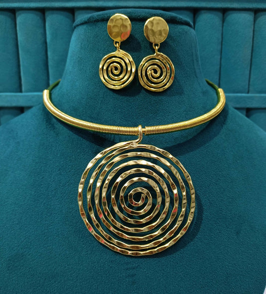 Multi Circular Necklace Set