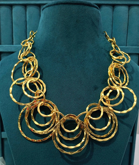 Clustered Elegance Long Necklace Set