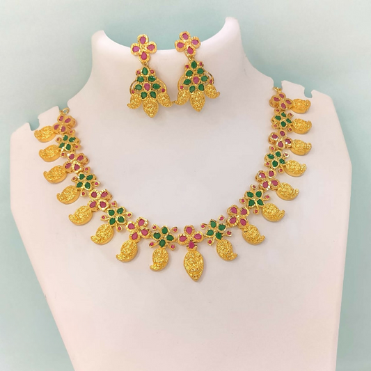 Golden Mango Design Jewellery Set