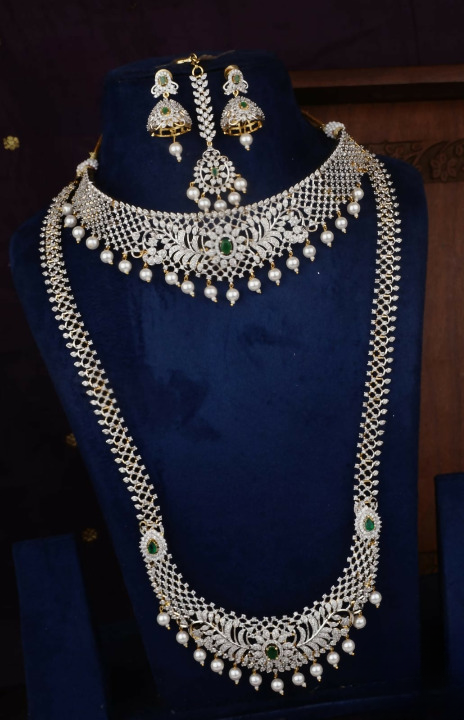 American Diamond Bridal Necklace Set