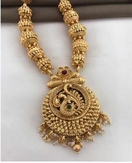 Golden Reversible Necklace Set