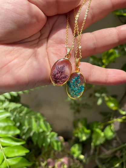 Green and Pink Pendants