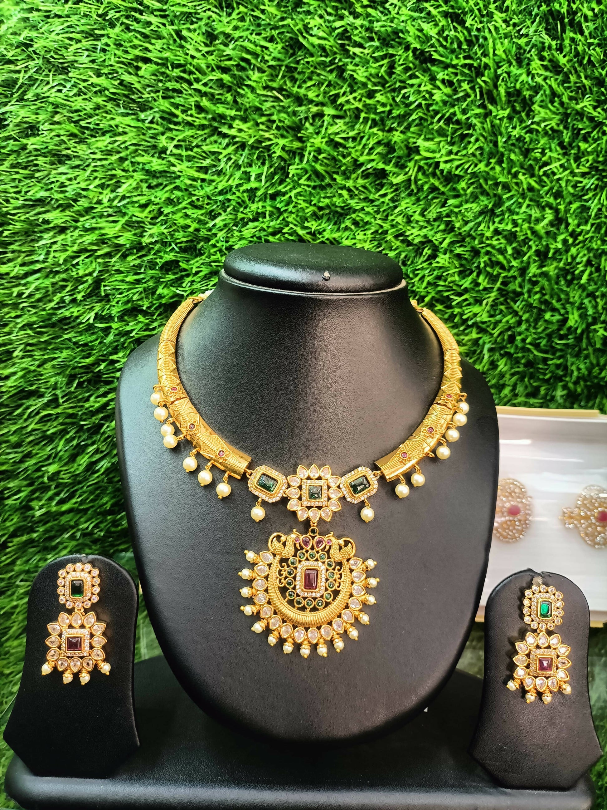 Gold Plated Necklace Set For Women