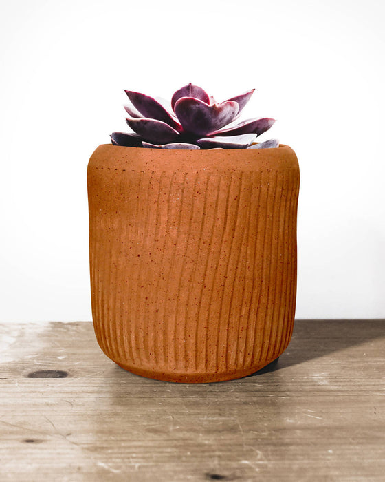 Terracotta Cylindrical Pillow Planter
