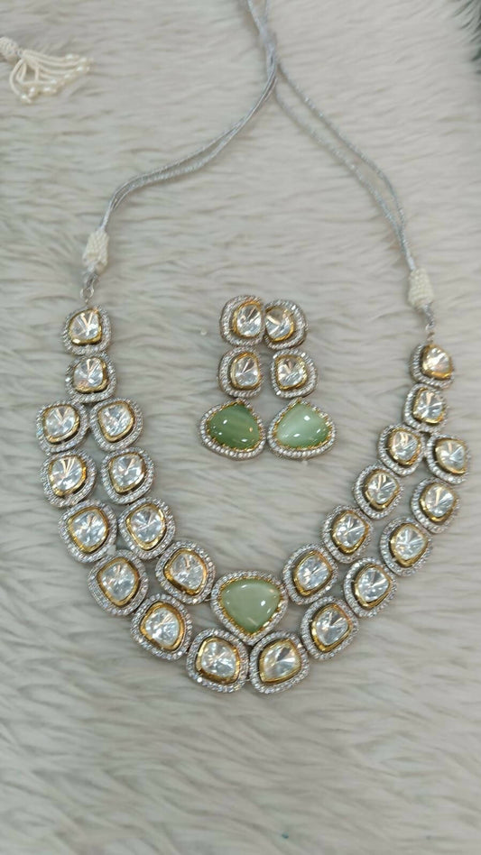Two Layered Kundan Necklace Set