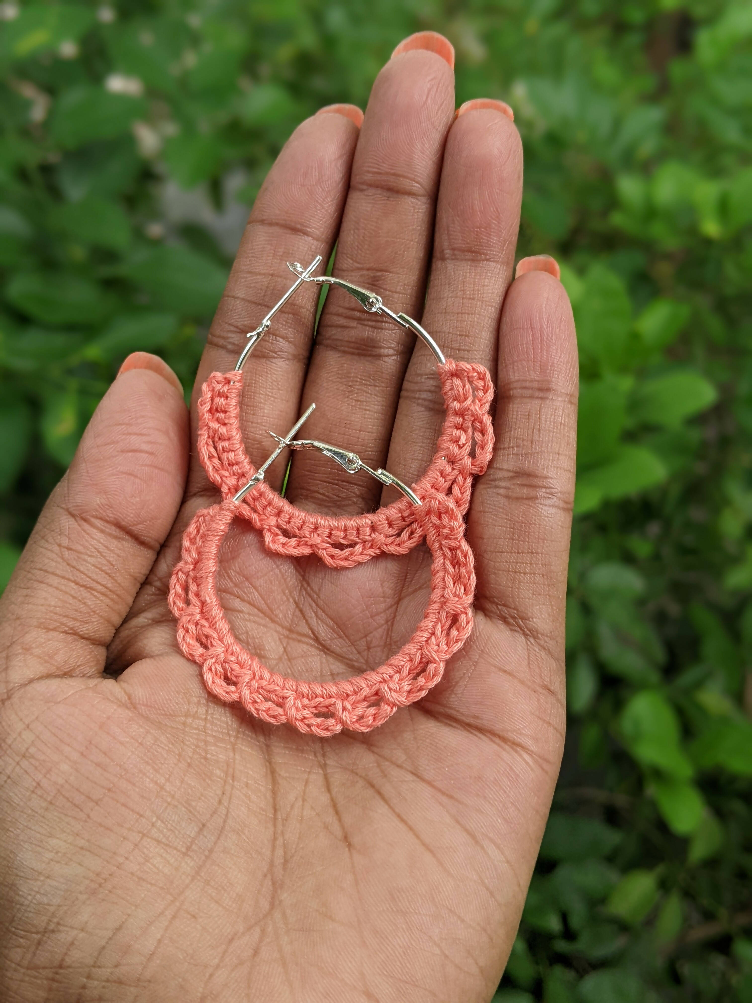 Emerald Gold Hoop Beaded Crochet Earrings – Beads Entirely - Eclectic  Handmade Jewelry & Accessories