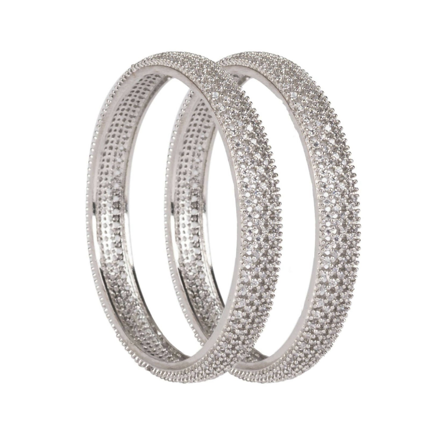 Silver plated ethnic bangles