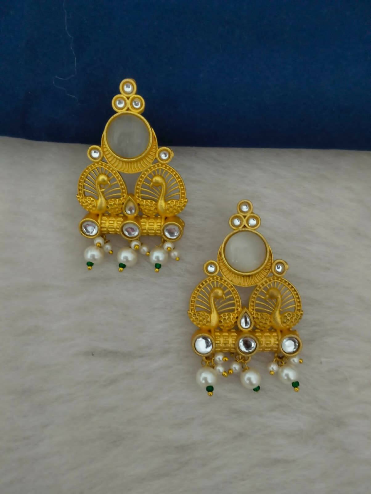 Gold Plated Elegant Stud Earrings