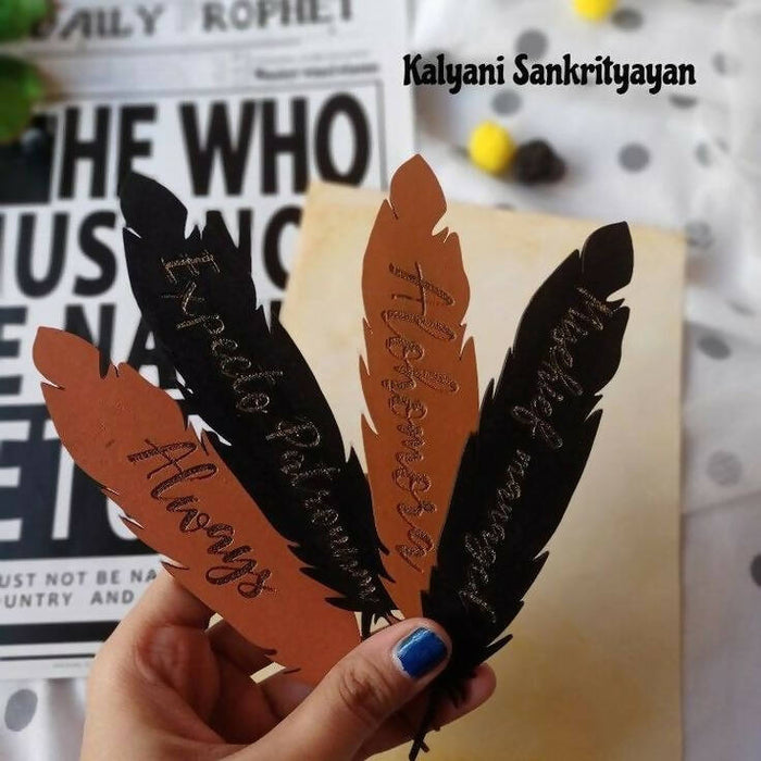 Feather Harry Potter Bookmarks