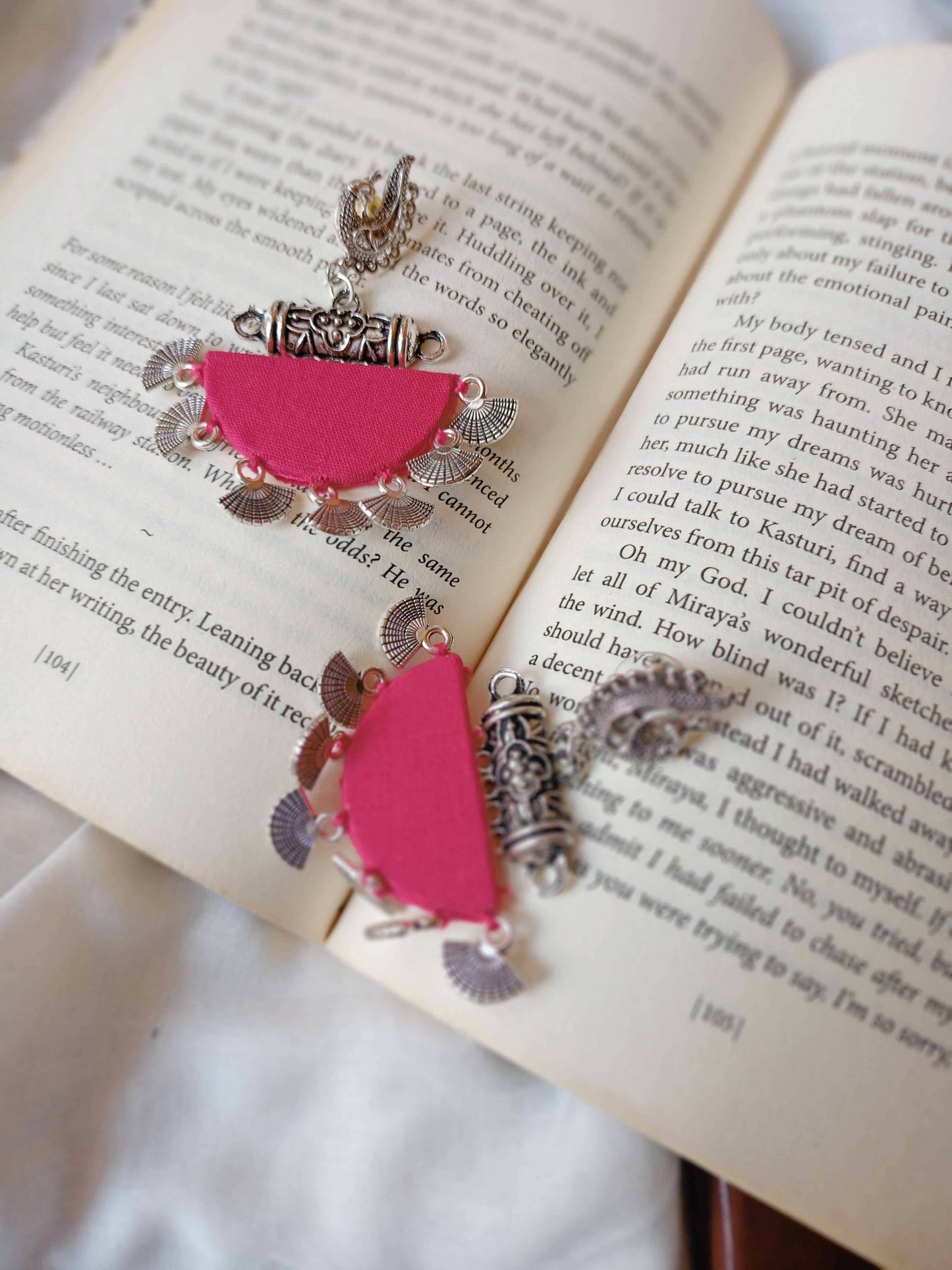 pink earrings set