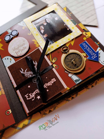Hogwarts Theme Harry potter scrapbook personalised with photos