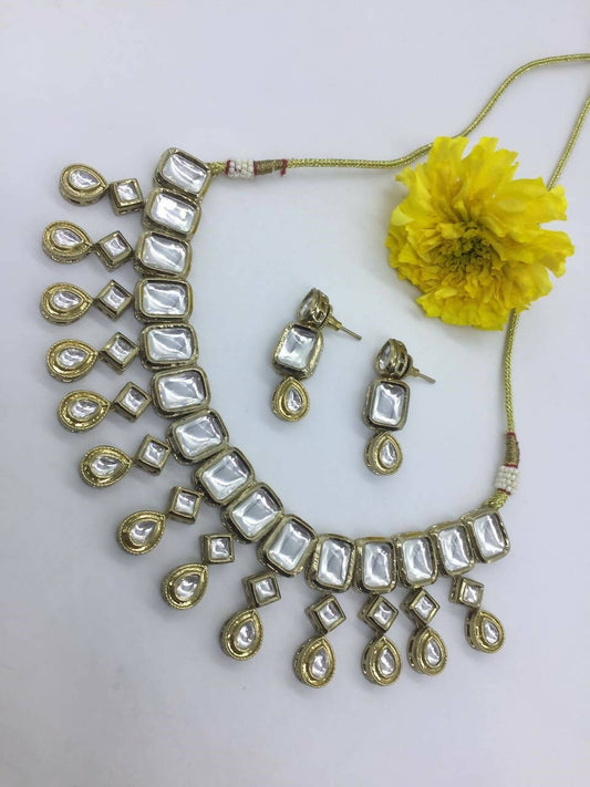 Gold Plated Meenakari Necklace Set