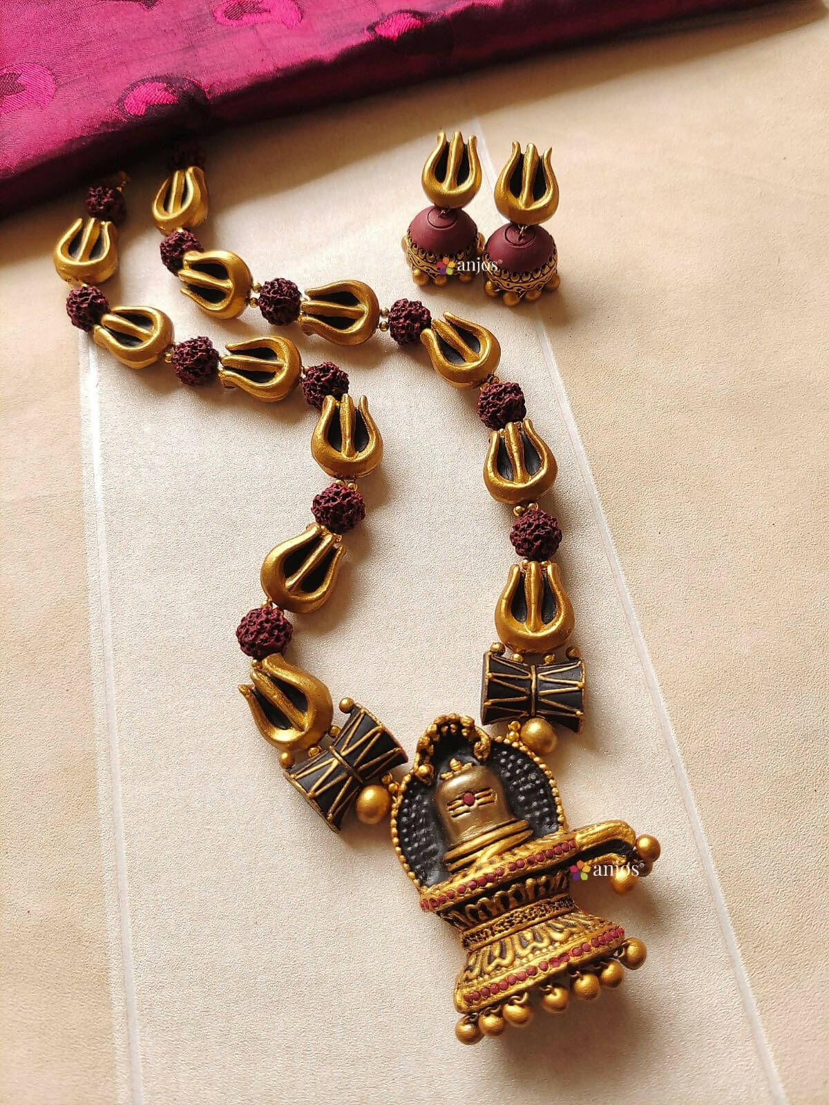 Shivalingam Terracotta Jewellery Set