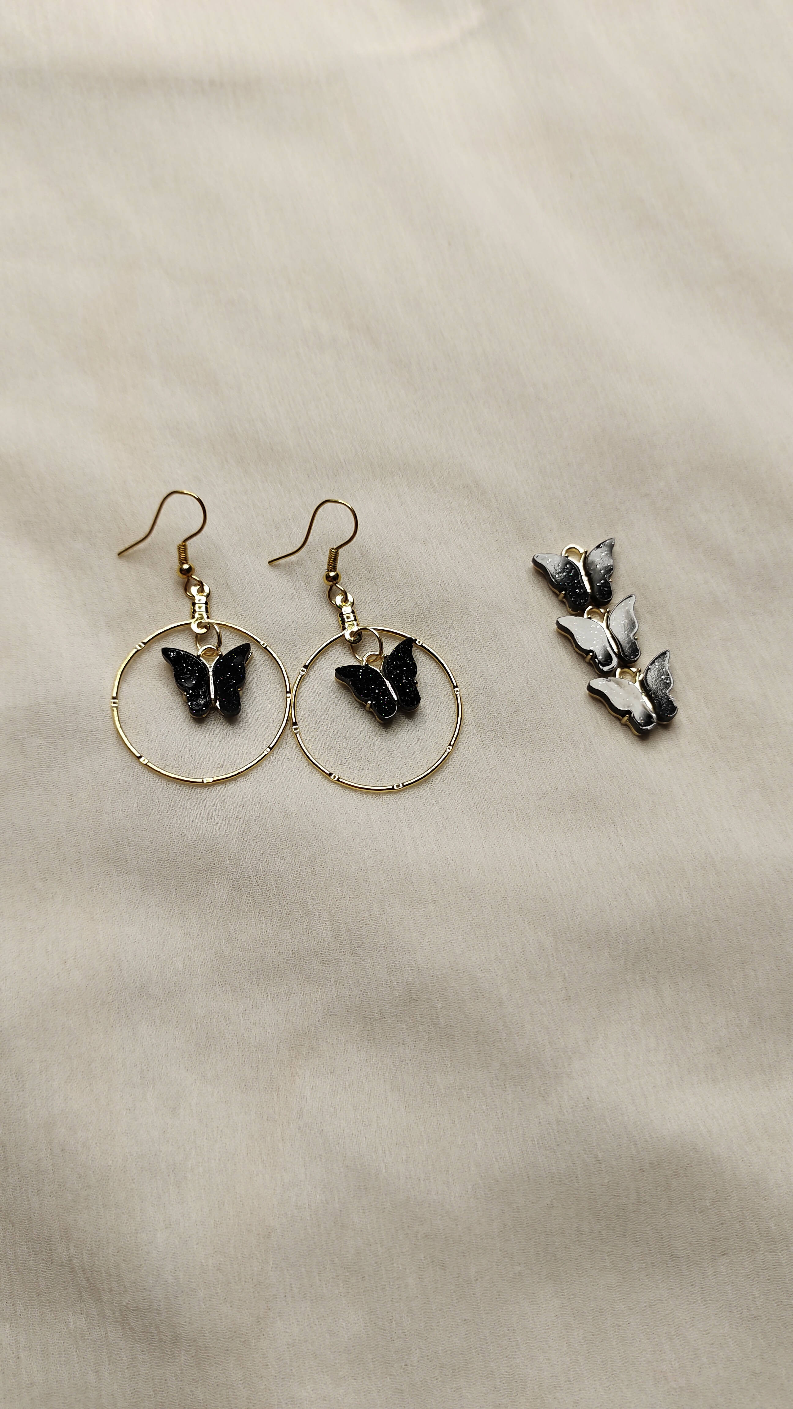 Update 118+ butterfly hoop earrings latest