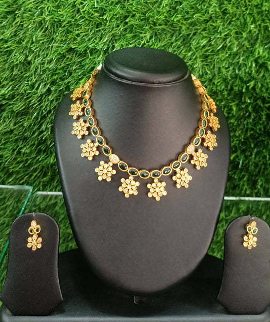 Star Gold Plated Necklace Set