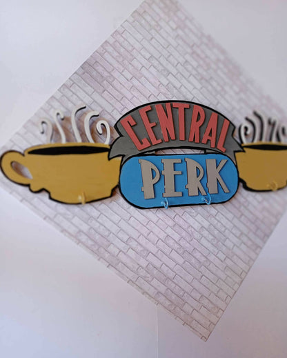 Central Perk Friends TV customised wooden keyholder