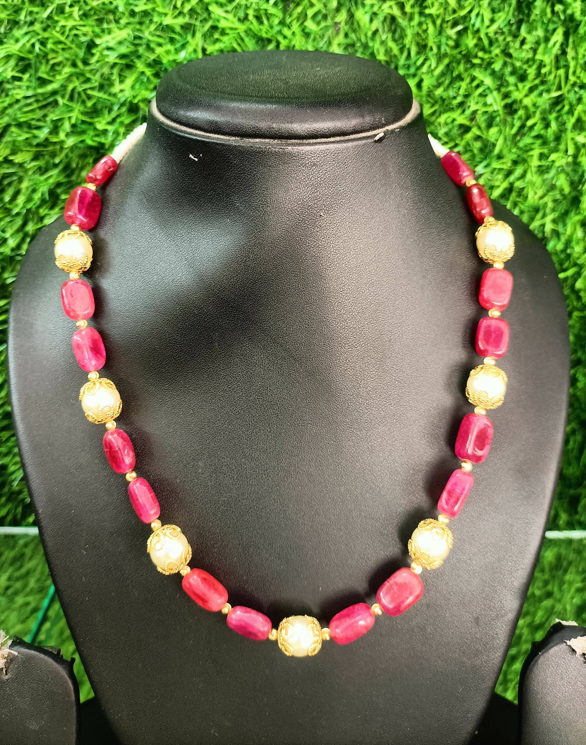 Royal pink necklace