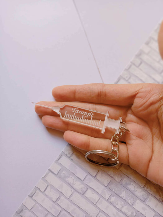 Customised Injection keychain | Gift for doctors