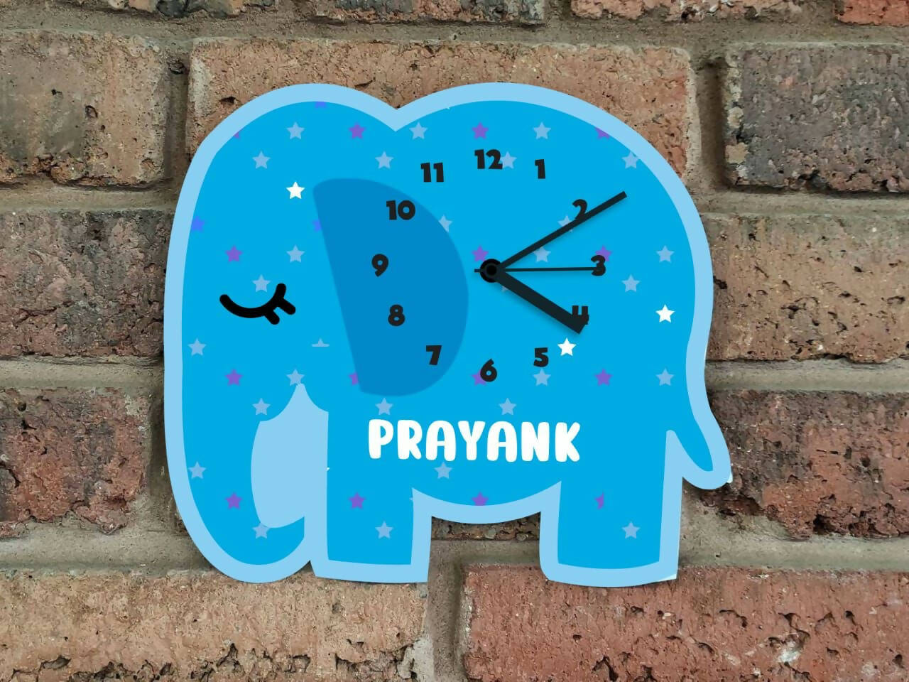 Kids customized cartoon clock | gift for kids nursery decor