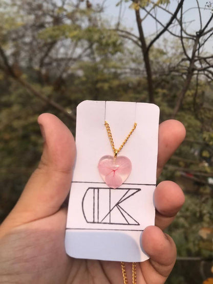 Heart Pink Blossom Pendant