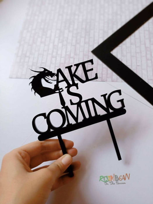 Game of thrones cake is coming cake topper | Party supplies online