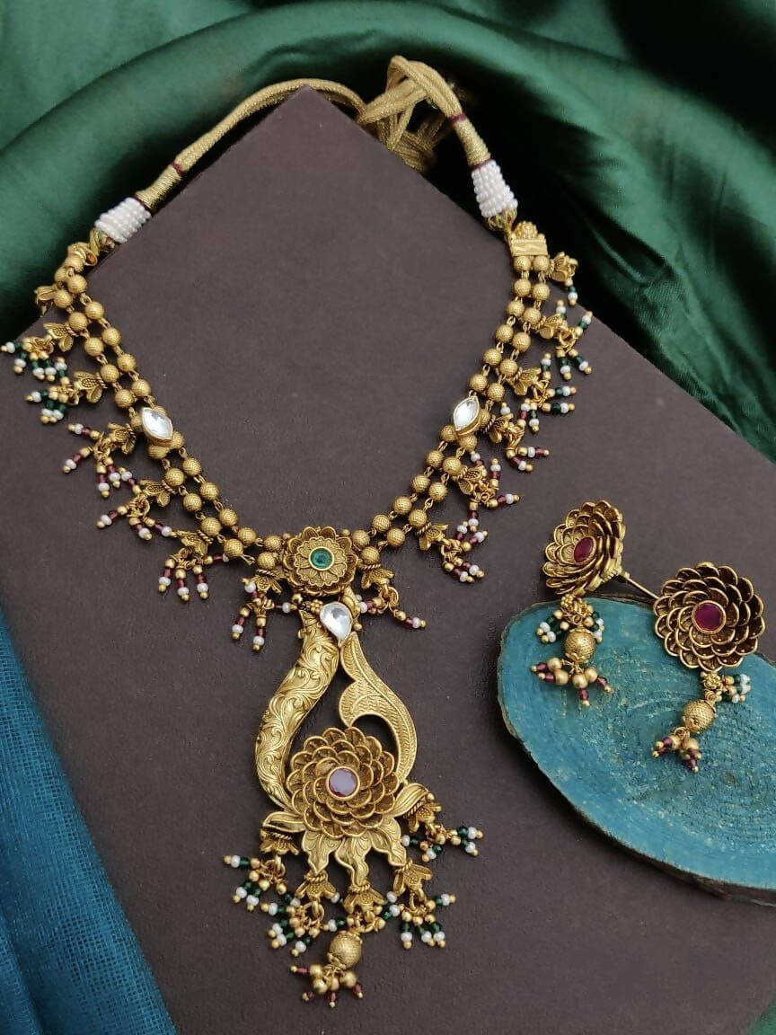 High gold plated necklace set
