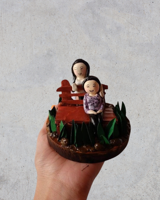 Best friends customized Table top miniature frame for him and her