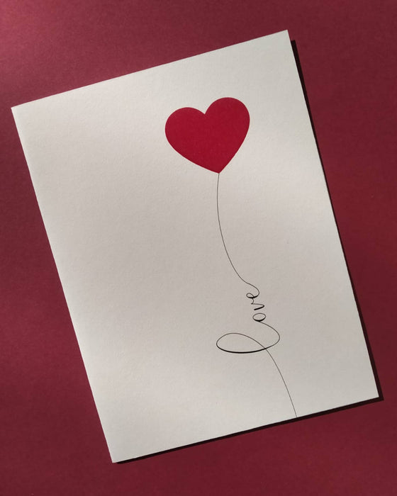 love heart design greeting card