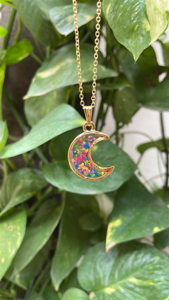 Flower moon pendant