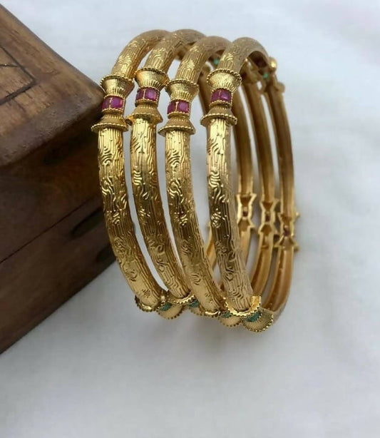 Alloy Gold Plated Bangles
