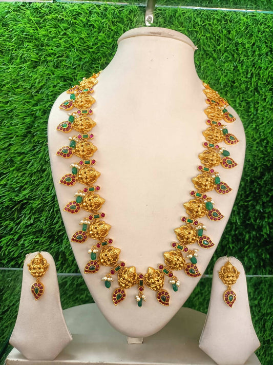 Jadau Kundan Long Necklace Set
