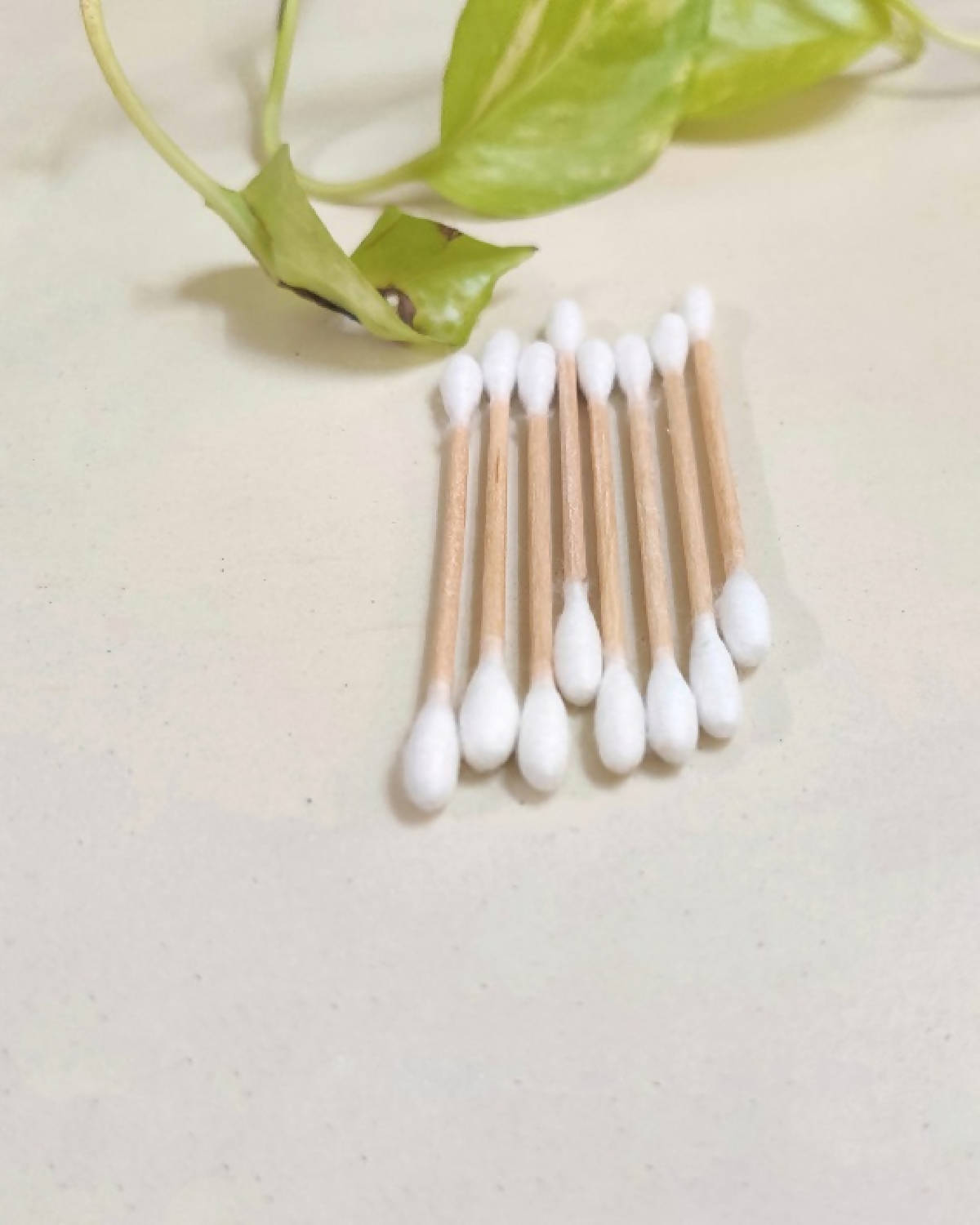 Natural Bamboo Toothbrush - Pack of 2 & Bamboo Earbuds / swabs - Pack of 80