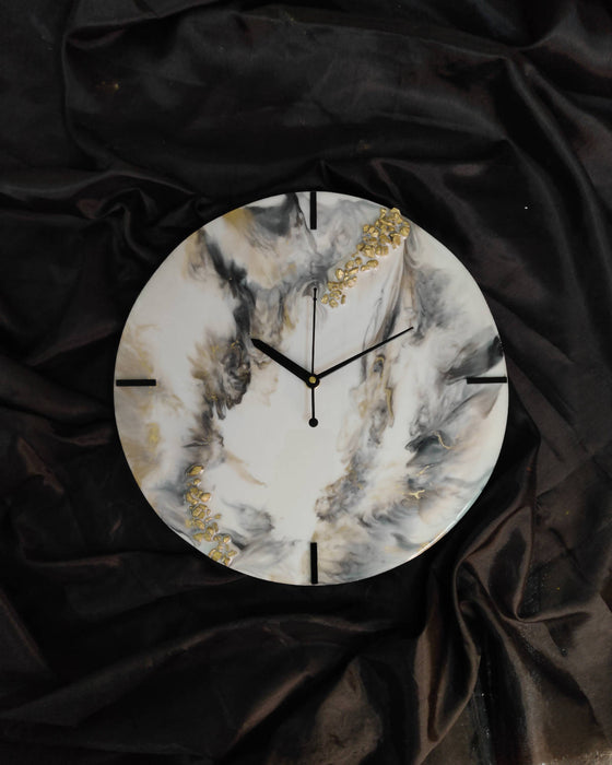 RESIN WALL CLOCK 12 INCH ROUND TRDC002