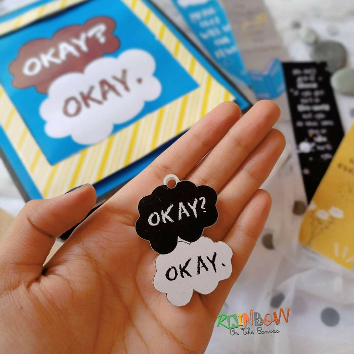 Okay okay The fault in our stars keychain