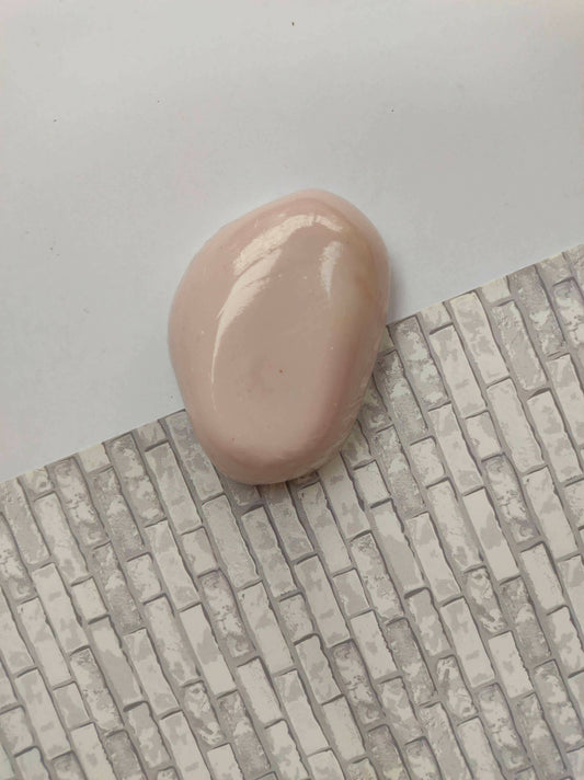 Pink pebble soap