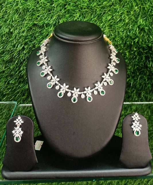 Silver plated necklace set