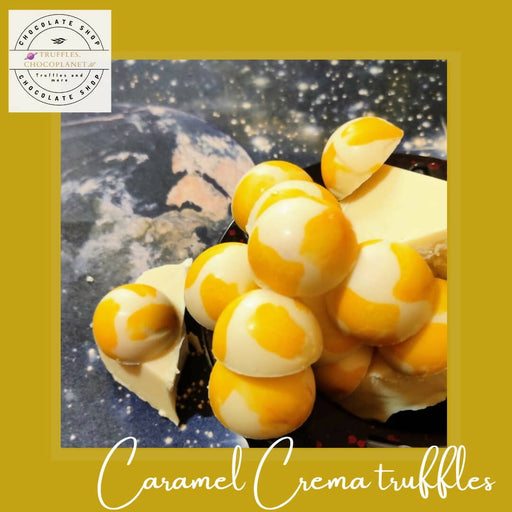 caramel crema truffles 6 pieces
