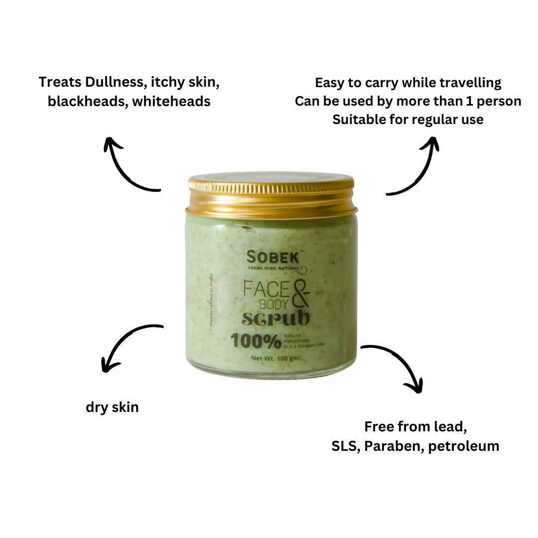 Sweet peppermint face and body scrub | Exfoliate, acne and tan | paraben & SLS free