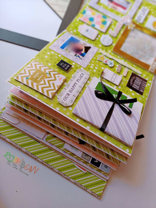 birthday scrapbook in pastels|| handmade gifts online