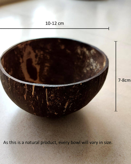 Coconut Shell Bowls - Set of 4